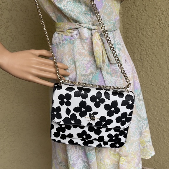 Kate Spade remi graphic blooms flap chain crossbody - Picture 5 of 16